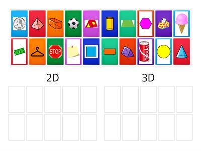 Clasifica Figuras 2D y 3D