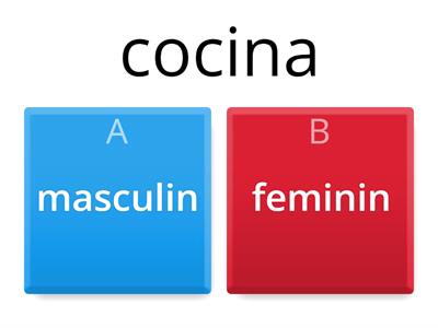 masculin/feminin