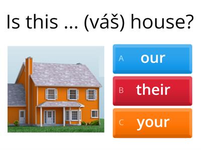 Possessive adjectives