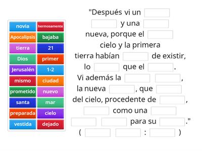 Lección 26 Versículo de Memoria: Secundaria