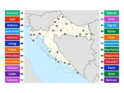 Gradovi Hrvatske