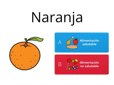 Alimentación saludable y no saludable