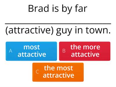 Comparative and superlative adjectives