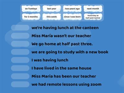 Tenses and time expressions