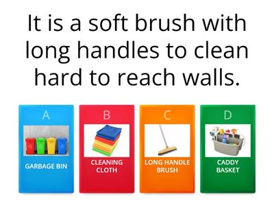 Multiple Choice: Cleaning Tools