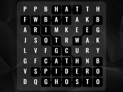 Halloween wordsearch