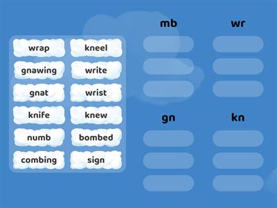 Silent letters sort