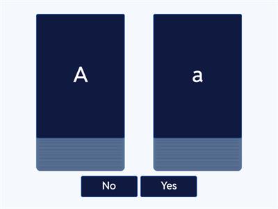 Upper and Lowercase Identification