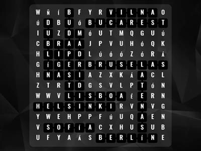 Capitales de los países  de la UE