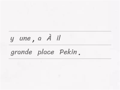 articles définis et indéfinis : ordonner les phrases