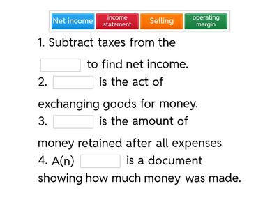 Income statements