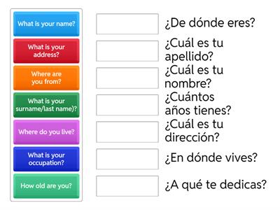 Questions for Basic Introductions
