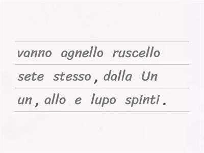 Il lupo e l'agnello