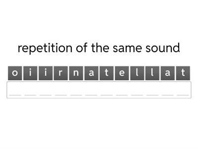 Unjumble the words