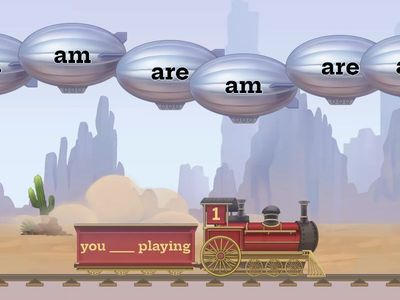 Present Continuous A2 Balloon Pop