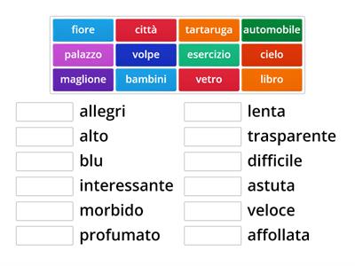 Gli aggettivi qualificativi