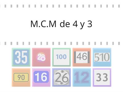 Mínimo común múltiplo