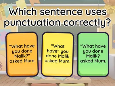 Speech Marks Quiz Primary