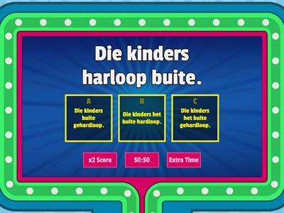 Verlede tyd: reël 1