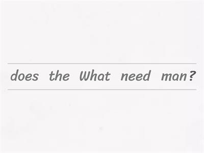 Simple present - Third person singular / Questions