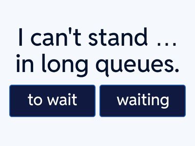 gerund - infinitive (focus 2) quiz