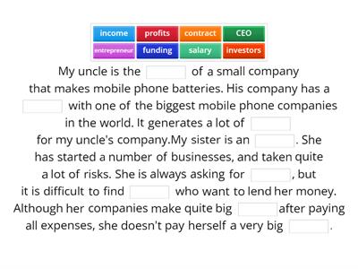 7F Business (vocab check)