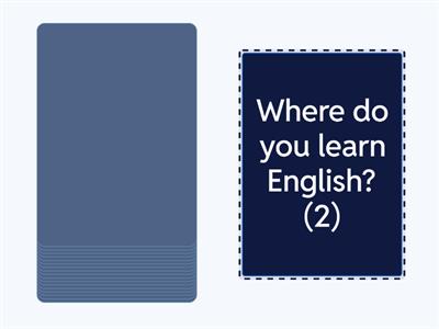 Starters exam (speaking)