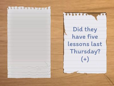 Past Simple  Qeneral Questions 