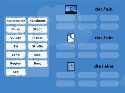 Wortschatz LANDSCHAFT - Artikel