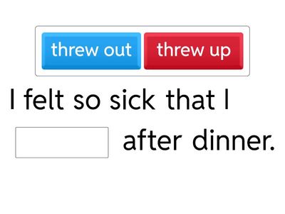 Health phrasal verbs