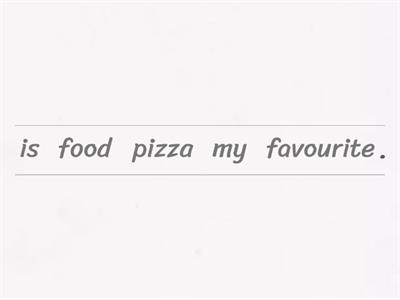 Моя любимая еда - это ...