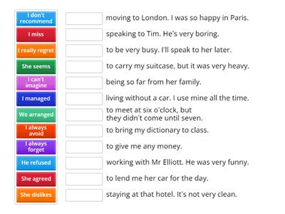 UCS Inter U3 Verbs followed by to + infinitive / verb + -ing