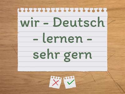 A1 Verben Konjugation