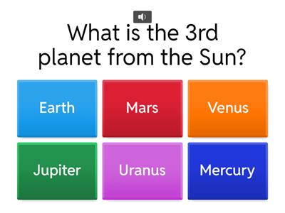 Solar system quiz