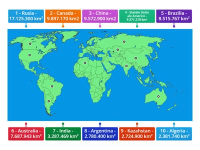 TOP 10 Cele mai mari țări de pe glob (2017)