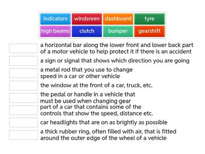 Cars - definitions B2