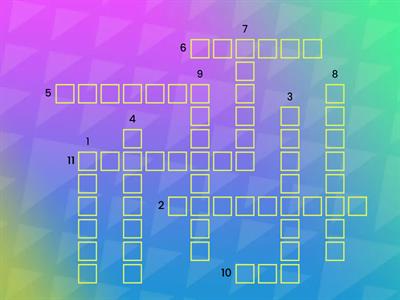Numbers 10-20 - Crossword