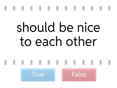 What should or shouldn't a good friend do?