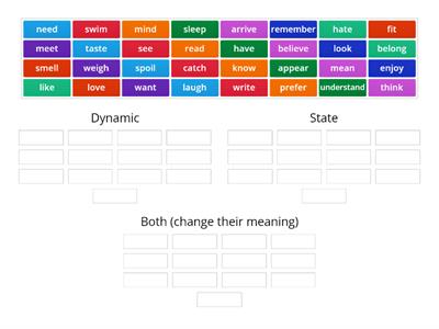 Dynamic & State verbs