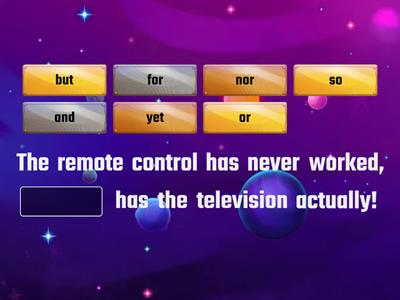 Using coordinating conjunctions