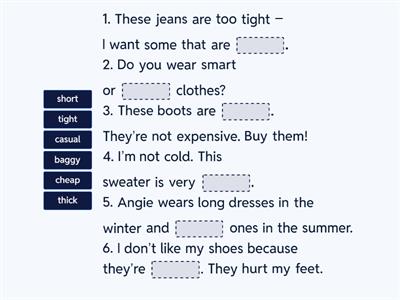 GI A2 U3. Describing clothes