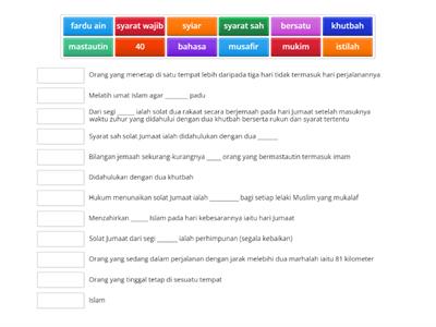 PELAJARAN 15: SOLAT JUMAAT WADAH KESATUAN