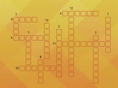 Easter crossword (8th, 9th grade)