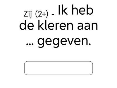 Persoonlijke voornaamworden - bezit en object