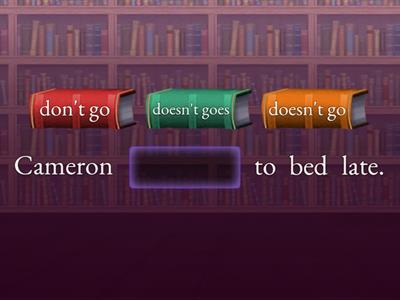 Present simple (negative sentences)