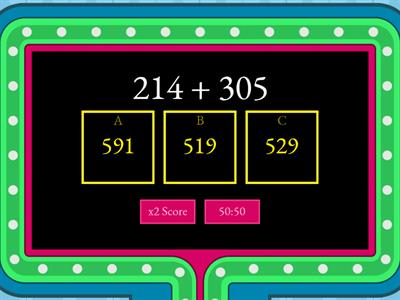 Triple Digit Addition without Regrouping