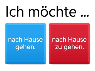 "zu" oder ohne "zu" ? 