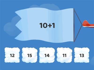 Adição maior que 10 menor que 15