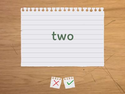 數字1-10 翻翻卡