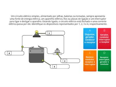 Circuito elétrico e consumo de energia elétrica